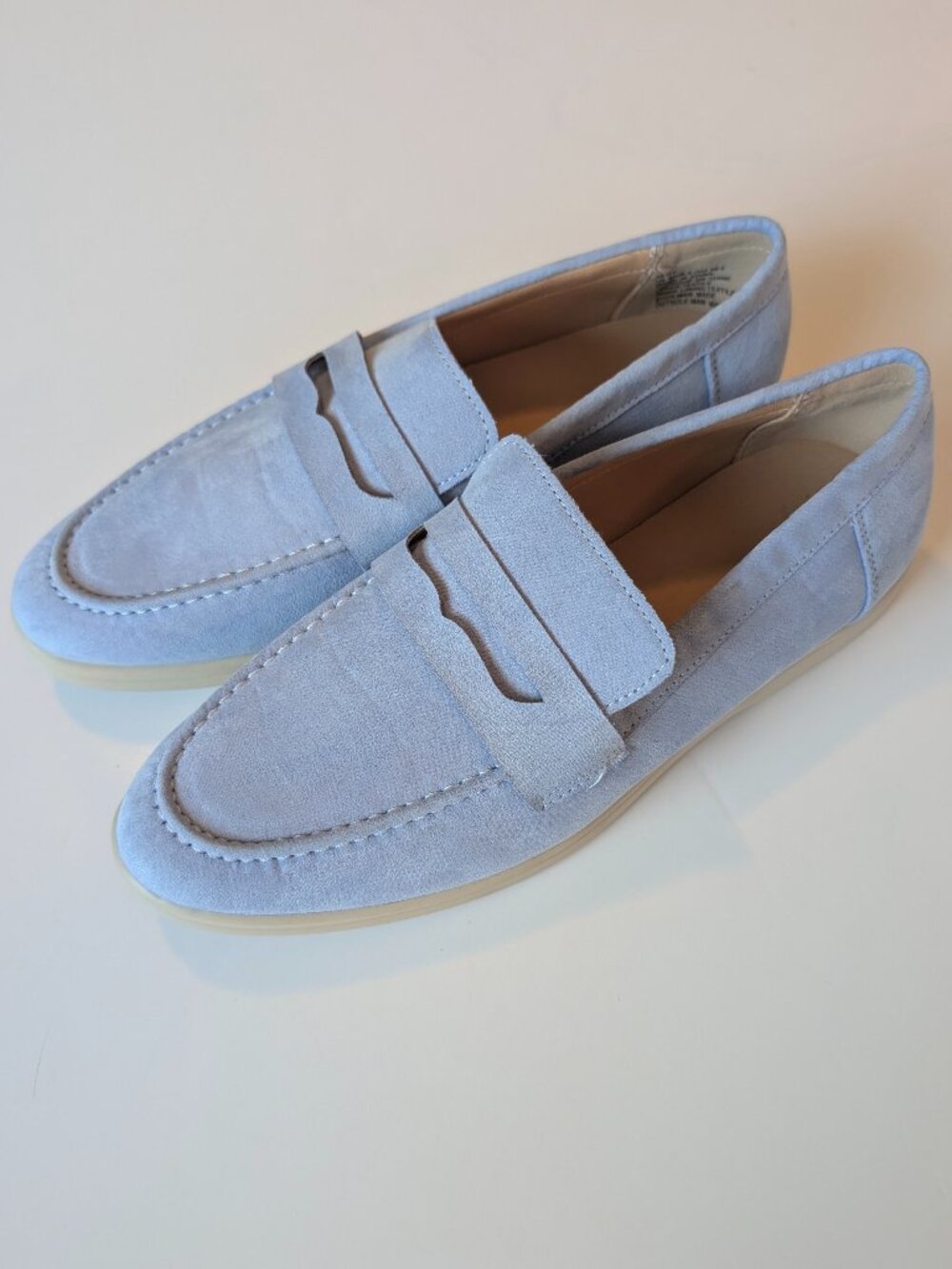 Light blue loafers